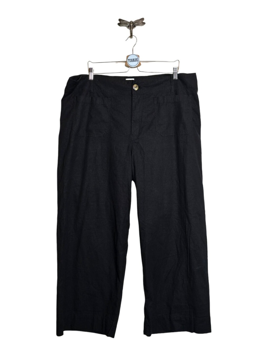 Maeve The Colette Pants Black Wide Leg Full Length 20W Magic Fabric - Picture 2 of 15